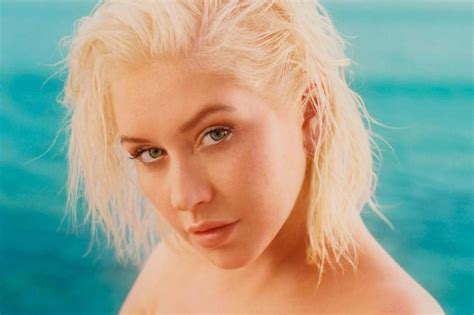 christina aguilera naked pictures|Christina Aguilera posts topless photo to mark Stripped turning 21